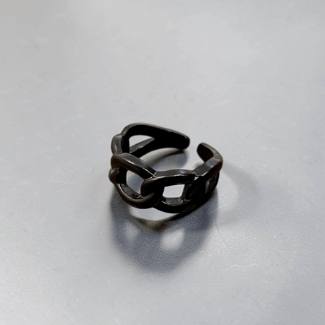 Black Chain Design Ring