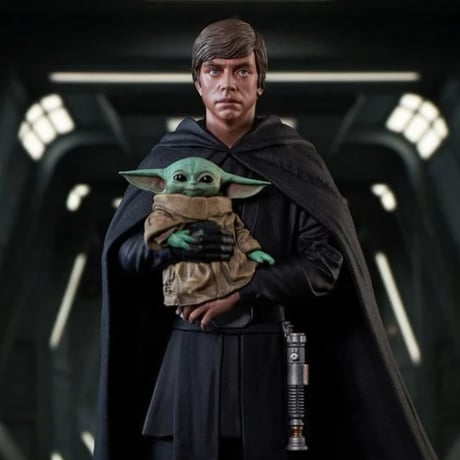 【USA直輸入】　STAR WARS スターウォーズ　マンダロリアン　ルーク　スカイウォーカー　グローグー　プレミア　コレクション　1/7　スケール　フィギュア　スタチュー　ダイヤモンドセレクト