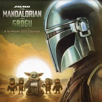 【USA直輸入】　STAR WARS　スターウォーズ　マンダロリアン　グローグー  2027年　 カレンダー　Sサイズ　　海外ドラマ　ディズニープラス