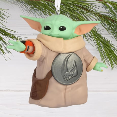 【USA直輸入】　STAR WARS　スターウォーズ　マンダロリアン グローグー  オーナメント 訓練　フィギュア　クリスマス　海外ドラマ　ディズニープラス  ホールマーク
