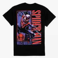 【USA直輸入】MARVEL　スパイダーマン　マイルズ　モラレス　パックプリント　Tシャツ　スパイダーマン　　マーベル  　スパイダーバース