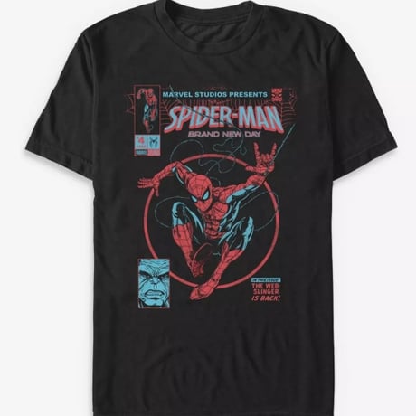 【USA直輸入】 MARVEL　スパイダーマン　ブランド　ニュー　デイ　コミックス　Tシャツ　spider man　マーベル  トムホランド　BND