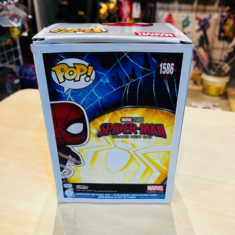 【USA直輸入】POP!　MARVEL　スパイダーマン　ブランド　ニュー　デイ　1586　FUNKO　ファンコ　フィギュア　マーベル　映画 トム ホランド