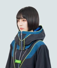 nonoyamaaki/ののやまあき　防衛機制外付けフード（ブラック）/ Defense mechanism external hood (black)