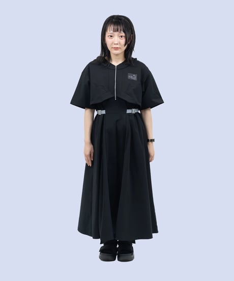 nonoyamaaki/ののやまあき　LIFESAVEロングワンピース（ブラック）