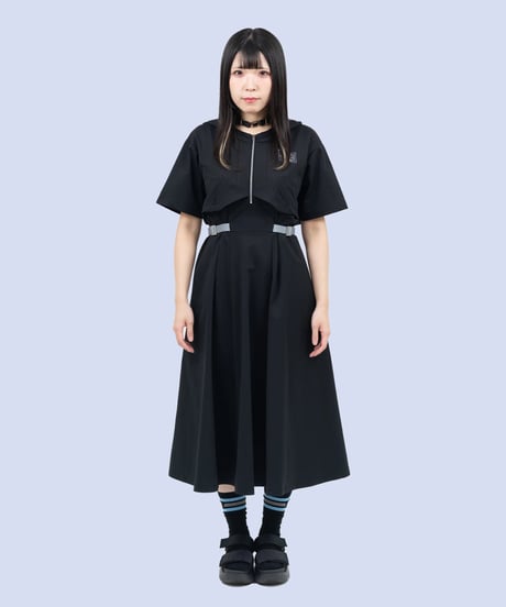 nonoyamaaki/ののやまあき　LIFESAVEロングワンピース（ブラック）