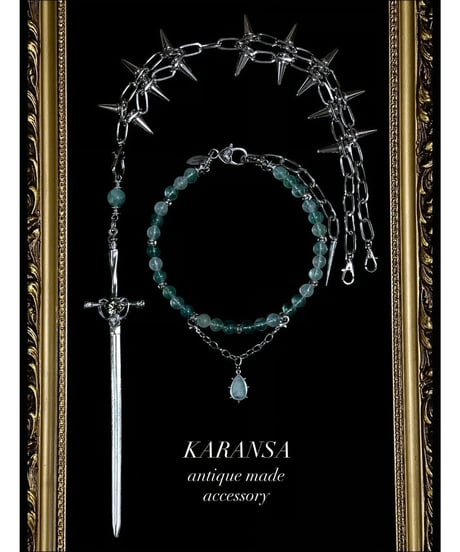 KARANSA/カランサ　KN-574 《ジハードの聖剣・フローライト》 天然石ネックレス