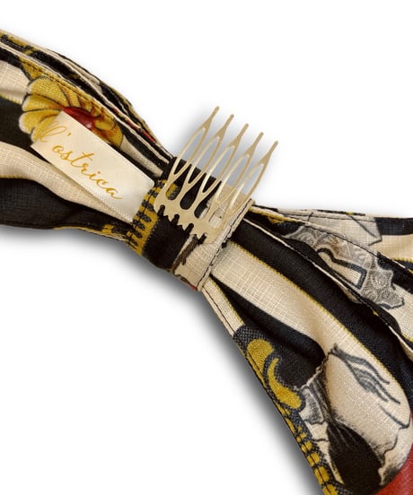 Perla nell' ostrica　2026P-AC  Alice in Wonder Glyph 2Way ribbon（Black）