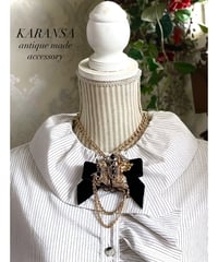 KARANSA/カランサ　KN-575《騎士ギグルス・リボン》 ネックレス＆ブローチ2way