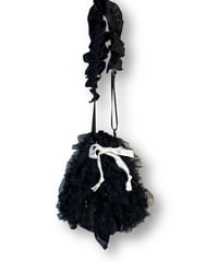 mother's made/マザーズメイド　607801 プリーツフリルバッグ（黒）