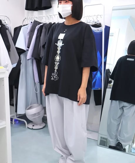 nonoyamaaki/ののやまあき　記憶保存用回路Ｔシャツ（ブラック）