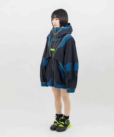 nonoyamaaki/ののやまあき　防衛機制外付けフード（ブラック）/ Defense mechanism external hood (black)