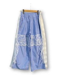 mother's made/マザーズメイド　606502 水色ストライプレースパンツ