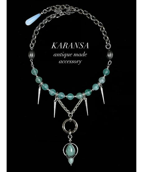 KARANSA/カランサ　KN-565 《アルテミス・フローライト》 天然石ネックレス2way