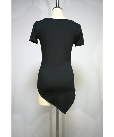 PRESENCE！/プレゼンス　261A134C　アシメトリー半袖Tシャツ