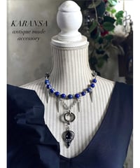 KARANSA/カランサ　KN-567 《アルテミス・ラピス＆オニキス》 天然石ネックレス2way