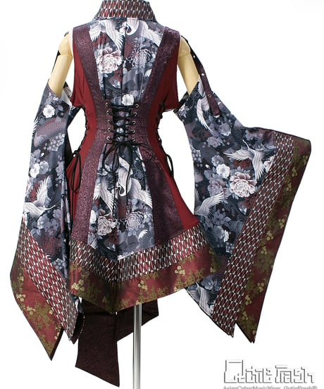 QutieFrash/キューティーフラッシュ 9982-CD　アシメ着物カーデ