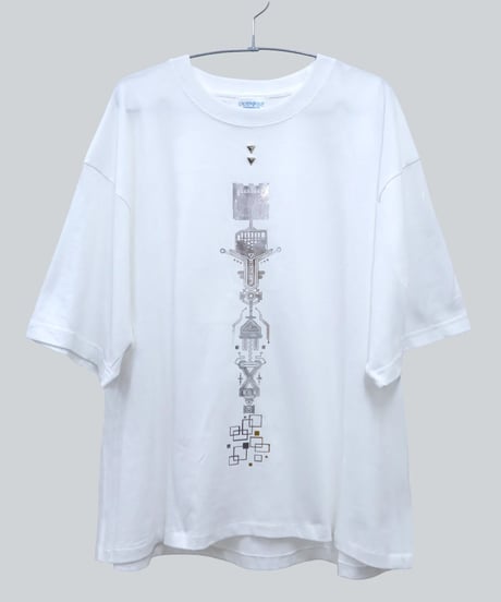 nonoyamaaki/ののやまあき　記憶保存用回路Ｔシャツ（ホワイト）