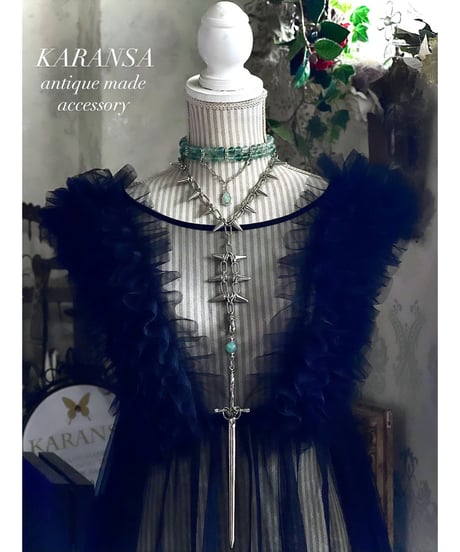 KARANSA/カランサ　KN-574 《ジハードの聖剣・フローライト》 天然石ネックレス