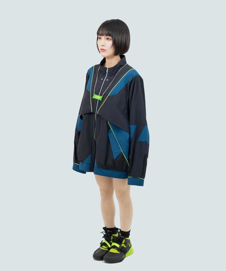 nonoyamaaki/ののやまあき　防衛機制ジャンパー（ブラック）/ Defense mechanism jumper (black)