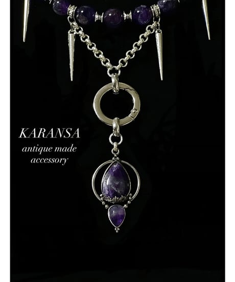 KARANSA/カランサ　KN-566 《アルテミス・アメジスト》 天然石ネックレス2way