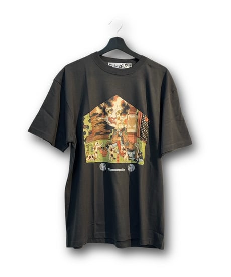 うぃじゃぼーど　UB142　猫祭りＴシャツ(チャコールグレー)