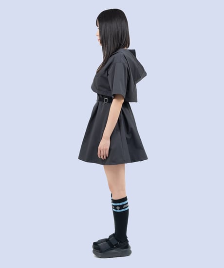 nonoyamaaki/ののやまあき　LIFESAVEミニワンピース（ブラック）