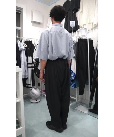 nonoyamaaki/ののやまあき　パーマネンスワイドパンツ（ブラック）