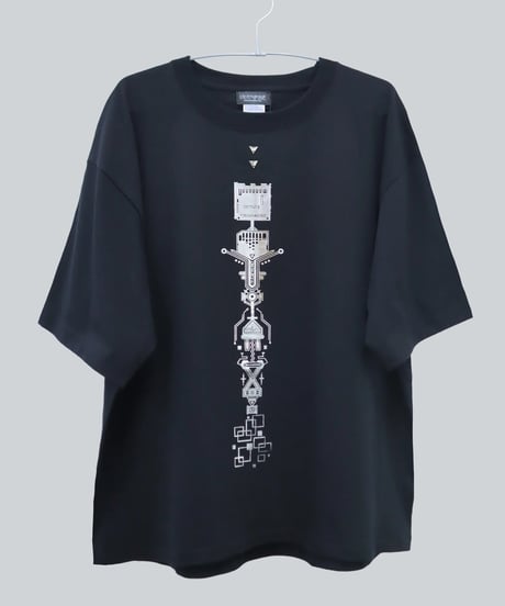 nonoyamaaki/ののやまあき　記憶保存用回路Ｔシャツ（ブラック）