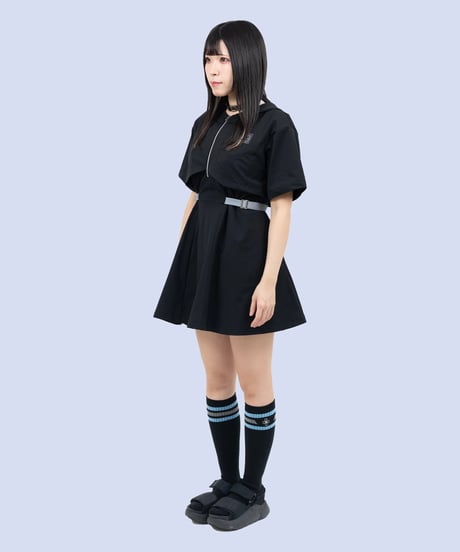 nonoyamaaki/ののやまあき　LIFESAVEミニワンピース（ブラック）