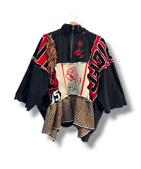 mother's made/マザーズメイド 608203 レッドローズハーフジッププルオーバー(黒)