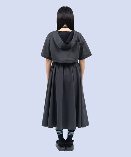 nonoyamaaki/ののやまあき　LIFESAVEロングワンピース（グレー）
