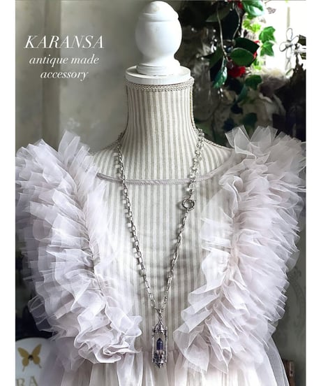 KARANSA/カランサ　KN-570 《シャトーキャンドル・蛍石＆水晶》  天然石ネックレス2way