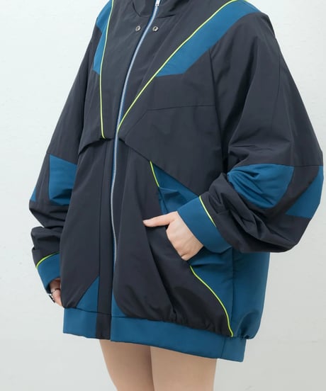nonoyamaaki/ののやまあき　防衛機制ジャンパー（ブラック）/ Defense mechanism jumper (black)