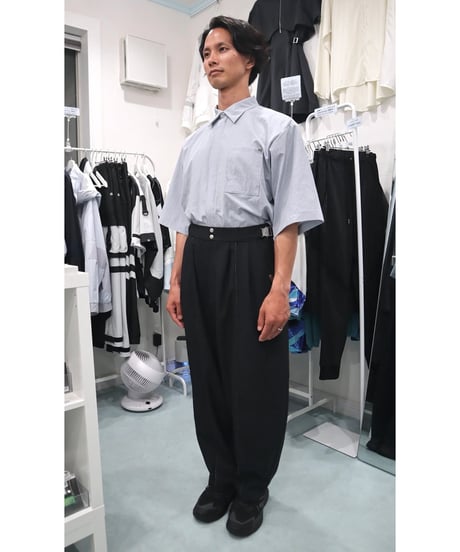 nonoyamaaki/ののやまあき　パーマネンスワイドパンツ（ブラック）