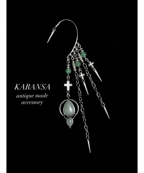 KARANSA/カランサ　KF-86《アルテミスの矢・アベンチュリン》 天然石イヤーフック