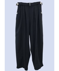 nonoyamaaki/ののやまあき　パーマネンスワイドパンツ（ブラック）