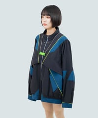 nonoyamaaki/ののやまあき　防衛機制ジャンパー（ブラック）/ Defense mechanism jumper (black)