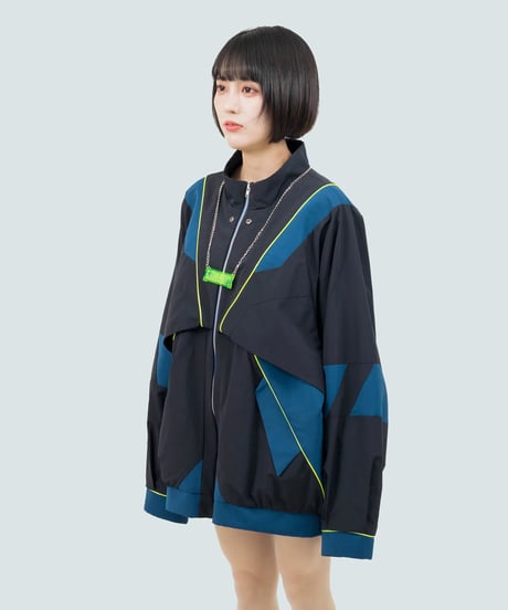 nonoyamaaki/ののやまあき　防衛機制ジャンパー（ブラック）/ Defense mechanism jumper (black)
