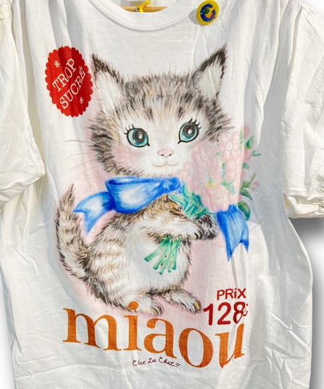 CREAM CHEESE/クリームチーズ CCBTS-18004 KITTEN BIG Tシャツ