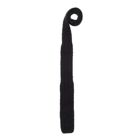WHIMSY HAND KNITTED TIE - BLACK