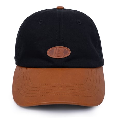INTERBREED FIELDING LETHER CAP - BLACK