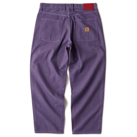 HELLRAZOR BAGGIE COLOR DENIM PANTS - DEEP PURPLE