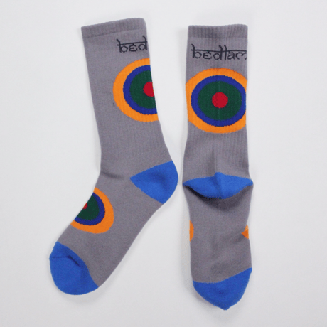 BEDLAM CIRCLE SOCKS - GREY