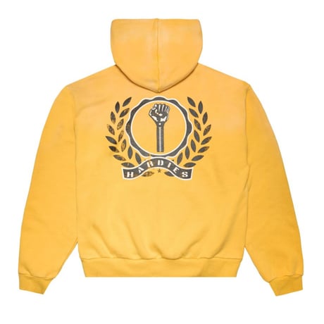 HARDIES HARDWEAR  FADED PULLOVER - YELLOW