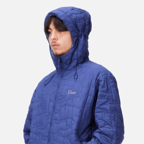 DIME REVERSIBLE INSULATED JACKET - BLUE IRIS