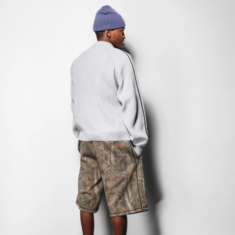 BUTTERGOODS CLUB ZIP-THRU KNIT - ASH
