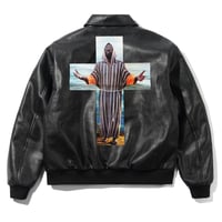 BUTTERGOODS ISAAC HAYES BOMBER JACKET - BLACK