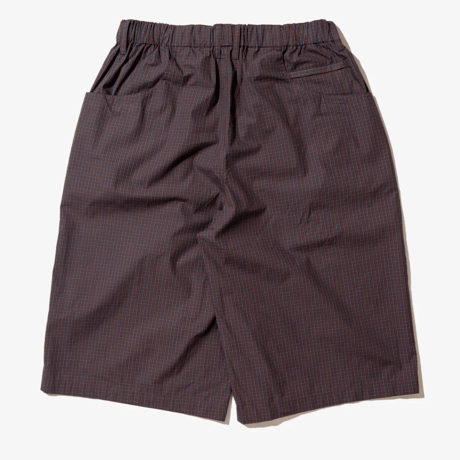 DEMARCOLAB  PLAID JUMBO SHORTS - CRIMSON