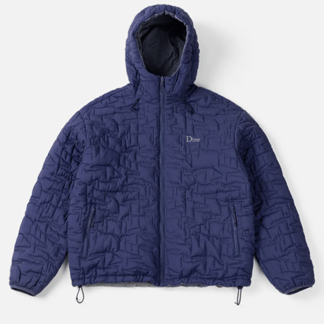 DIME REVERSIBLE INSULATED JACKET - BLUE IRIS